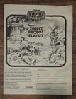 ESB Star Wars Turret Probot Playset Vinyage INSTRUCTIONS 1980 EXC Cond  Fast Shp