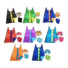 Dinosaurier Kost&uuml;m Cape Cosplay mit Handschuhen Verkleidung Kost&uuml;m f&uuml;r Kinder Requisite