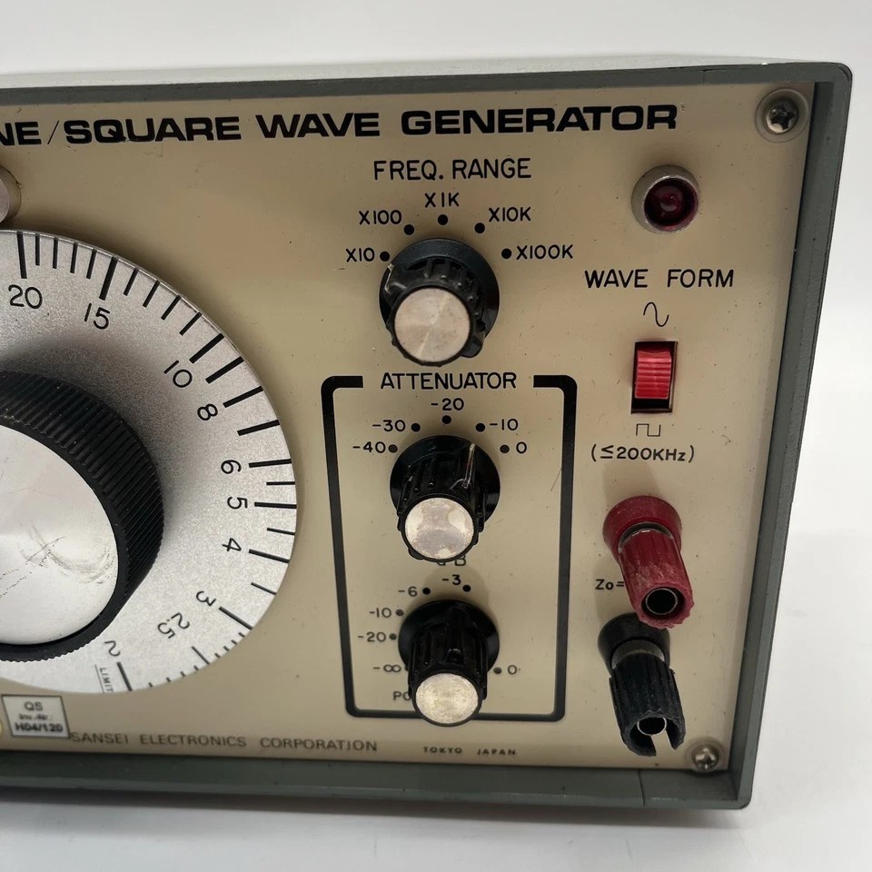Sansei 6850 Funktionsgenerator Sinus Rechteck 20Hz–2MHz Signal Generator geprüft - Bild 3 von 4