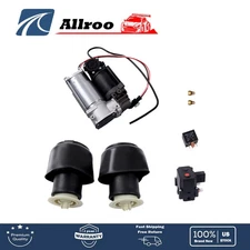 Rear Air Suspension Spring Bag Compressor Valve Block Kit For BMW 5 535i 550i