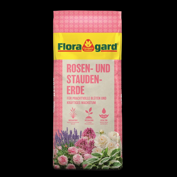 Floragard Rosenerde 40 L Blumenerde Spezialerde PremiumüNger Torfreduziert-image