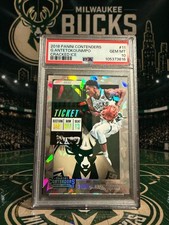 2018-19 Panini Contenders Giannis Antetokounmpo#11 Cracked Ice 2of25 PSA 10 POP5