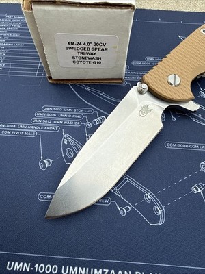 Rick Hinderer XM-24 Swedged Spear Point 20CV  Triway Knife New