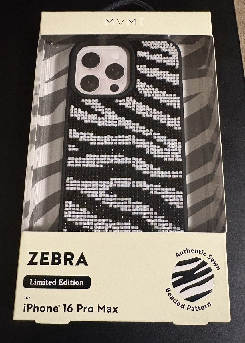 MVMT Zebra Limited Edition Bling iPhone 16 Pro Max Case | eBay