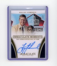 2016 Panini Immaculate Collection Troy Aikman #TA-3 Moments Auto /8 Cowboys