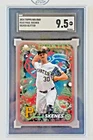 sgc 9.5 mt+ | 2024 topps holiday paul skenes 'silver glitter' #h165 pirates