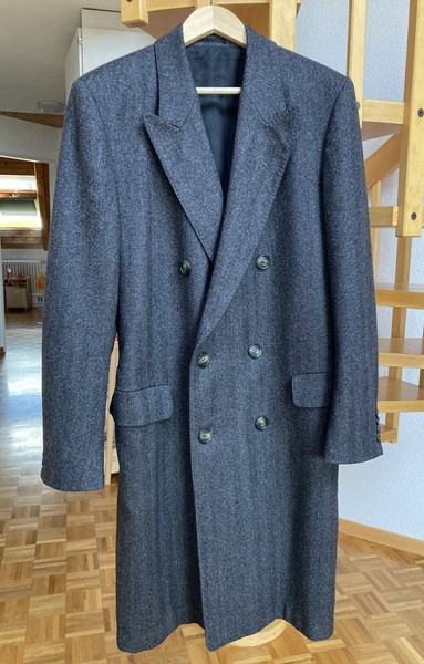 Christian Dior Monsieur Chesterfield Wool Overcoat, Double-Breasted, Made in EN