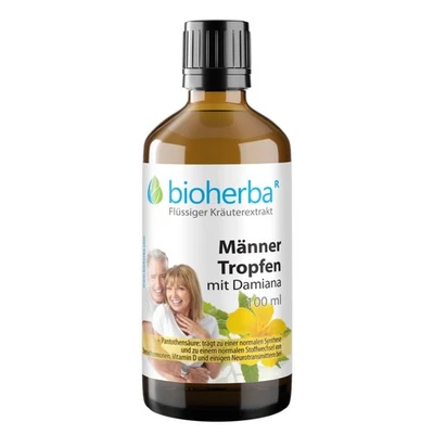 BIOHERBA REICHENBACH GMBH Männer Tropfen mit Damiana Tinktur 100 ml