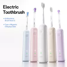 Laifen Sweep Shock Adjustable Strength Electric Toothbrush w/ 3 Type Brush Heads