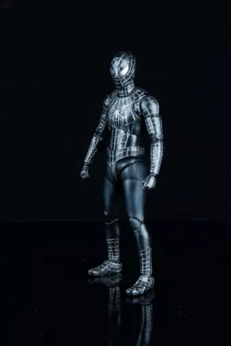 SHF Spider-Man No Way Home Black Suit Ver Figure Tobey Maguire - Picture 12 of 17