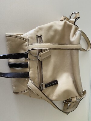 Vintage Coach Legacy Beige Leather Drawstring Backpack 9368 Vintage Coach Legacy Beige Leather Drawstring Backpack 9368  main image 2