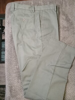 AMAZON ESSENTIALS Mens Straight-Fit Wrinkle-Resistant Chino Pants 38x34 - Green