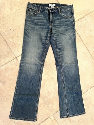 Vintage Armani Exchange Women's Medium Wash Bootcut Denim