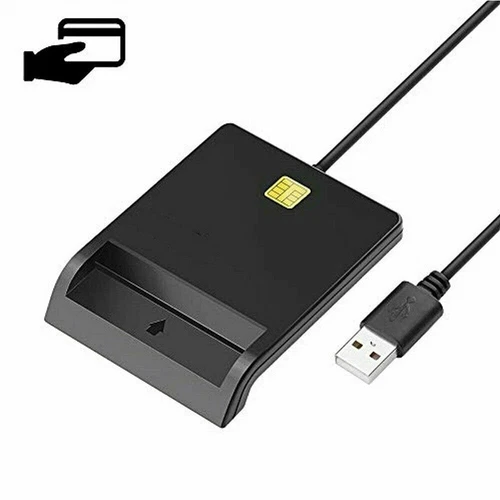 USB Chipkartenleser SIM Kartenleser Personalausweis Lesegerät Smart Card Reader - Bild 8 von 9