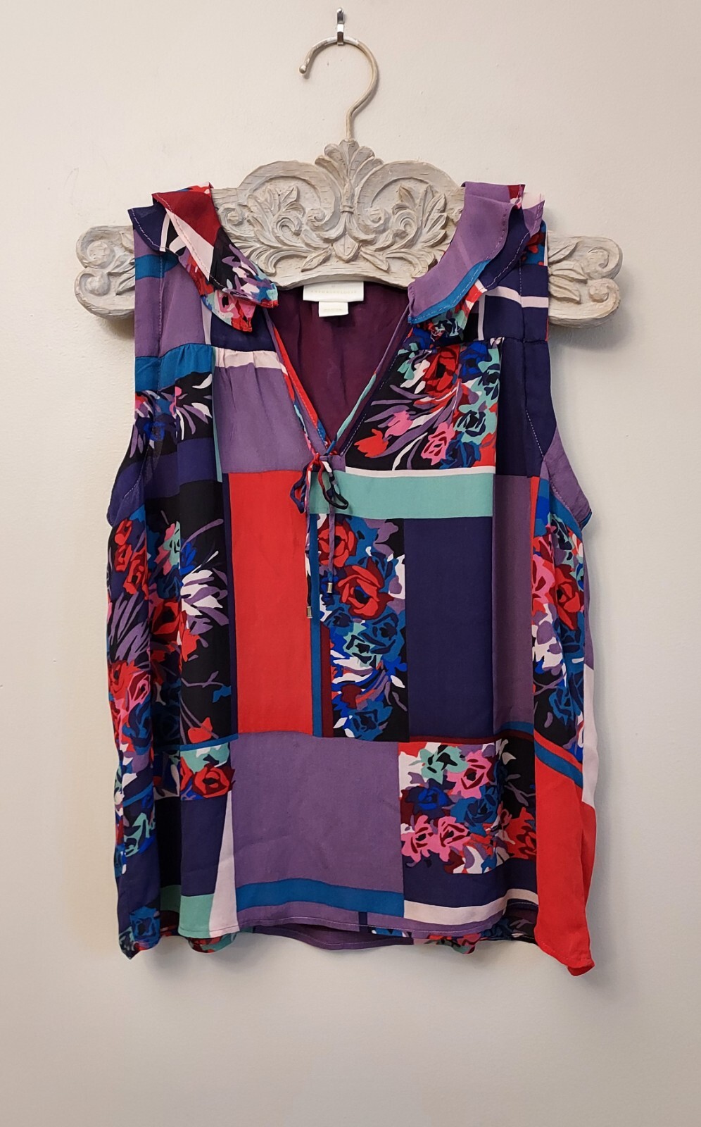 Anthropologie Medium Anderson Patchwork Floral Fl… - image 3