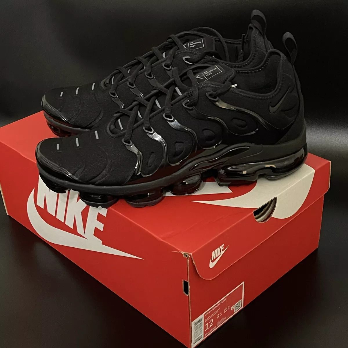 Nike air vapormax clearance plus black men's shoe