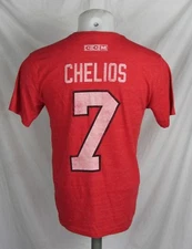 Chicago Blackhawks NHL CCM Chris Chelios Vintage Red T-Shirt 