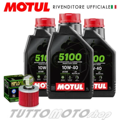 MOTUL - HIFLO Tagliando YAMAHA XV 535 Virago 1992-1997 / Kit Olio Motul 5100 10W40 + Filtro