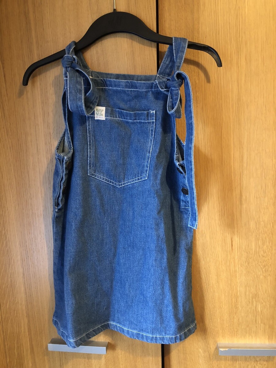Lucy and Yak Denim Dungaree Dress XS | eBay UK