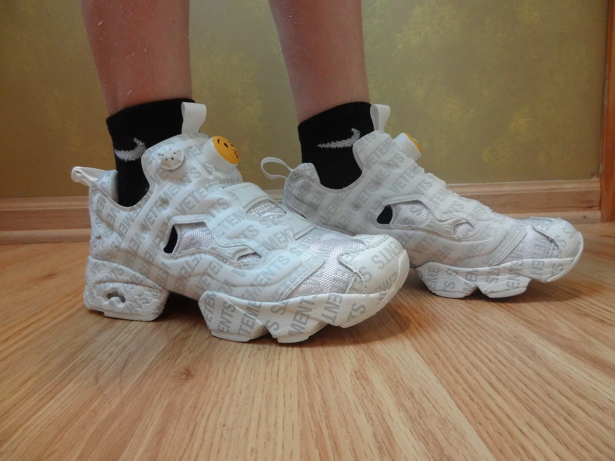 Used Vetements Reebok Instapump Fury Vet Emoji sneakers Mans Shoes US Size 4