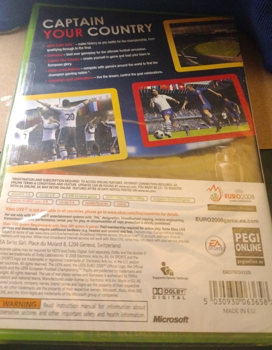 UEFA Euro 2008 (Microsoft Xbox 360, 2008) for sale online | eBay