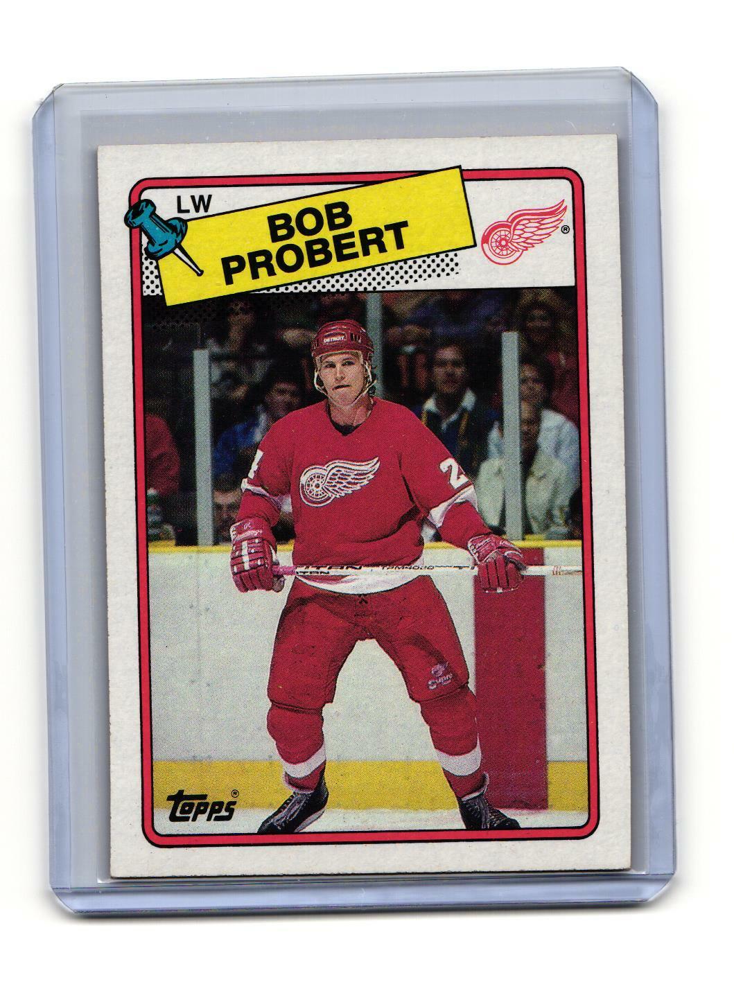1988-89 Topps #181 Bob Probert RC Detroit Red Wings SKU#15184