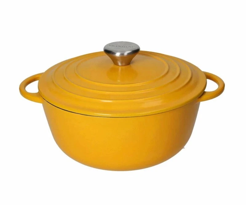 Pentola Casseruola Cocotte in Ghisa INDUZIONE 22 cm BRANDANI e Coperchio 3 Litri