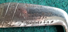 Vintage H B Hillerich  Bradsby Stainless Grand Slam Hickory Wood Shaft 10 iron