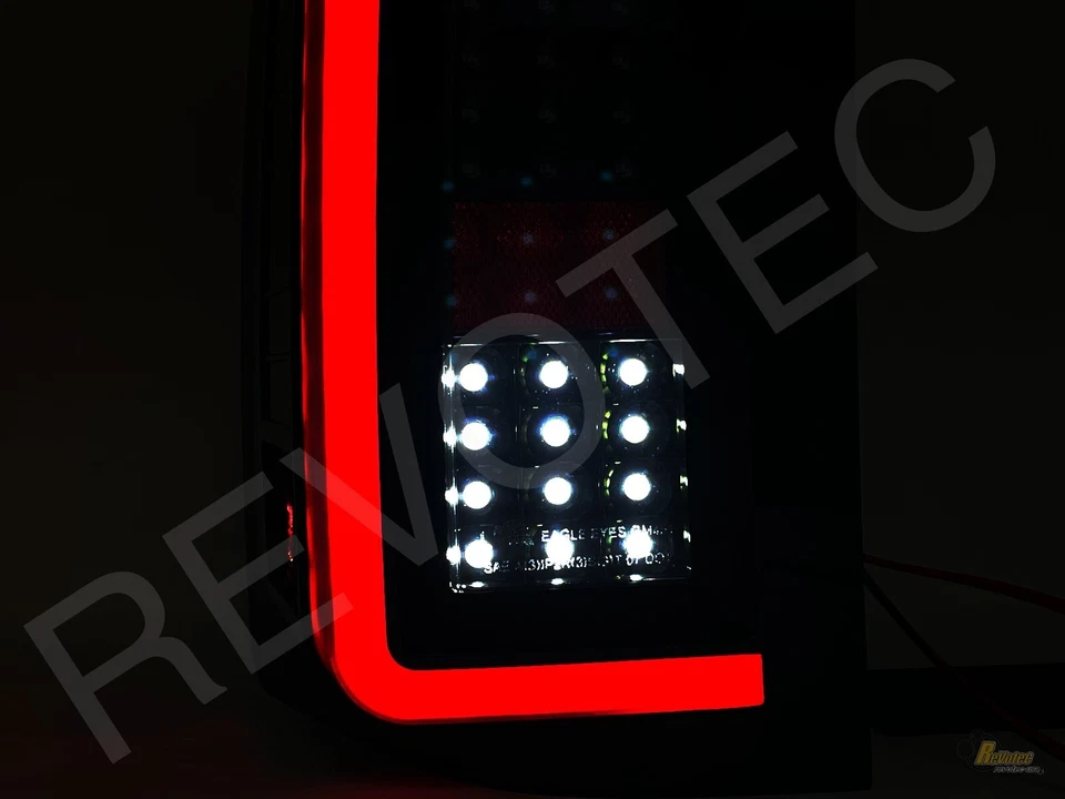 Luces traseras LED completas negras para camioneta Chevy Silverado 1500 2500 3500 2007-2013 G5 Foto 3 de 4