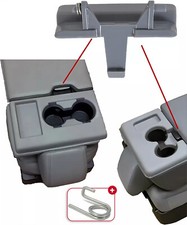 Gray Center Console Jump Seat Lid Latch For Ford F-150 F150 2010-2018 Gray Center Console Jump Seat Lid Latch For Ford F-150 F150 2010-2018