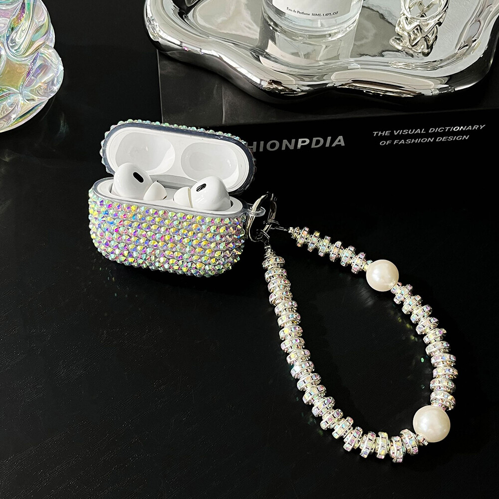 Sparkling Glitter Diamond Case for AirPods 4 3 2 Pro 1 2 Elegant Bling Cover