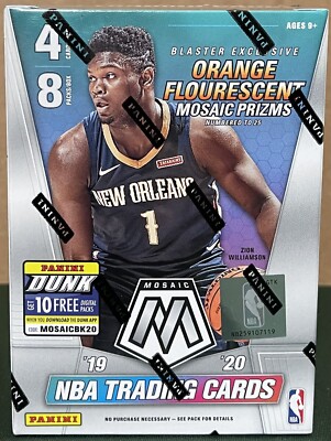 2019-20 Panini Mosaic NBA Basketball Blaster  - Factory Sealed - Ja, Zion RY!