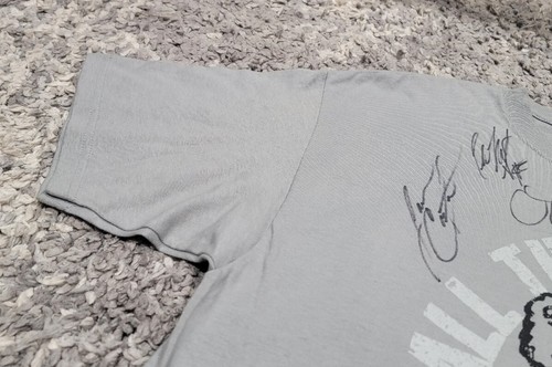 Signed Autographed All That Remains Mass Metal T-Shirt Men XL Gray Band - 第 7/11 張圖片