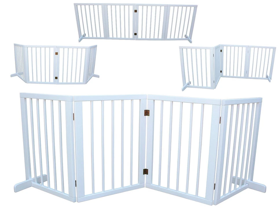 Absperrgitter Treppenschutzgitter Türschutzgitter Hundegitter 200 cm massiv 4E - Bild 4 von 4