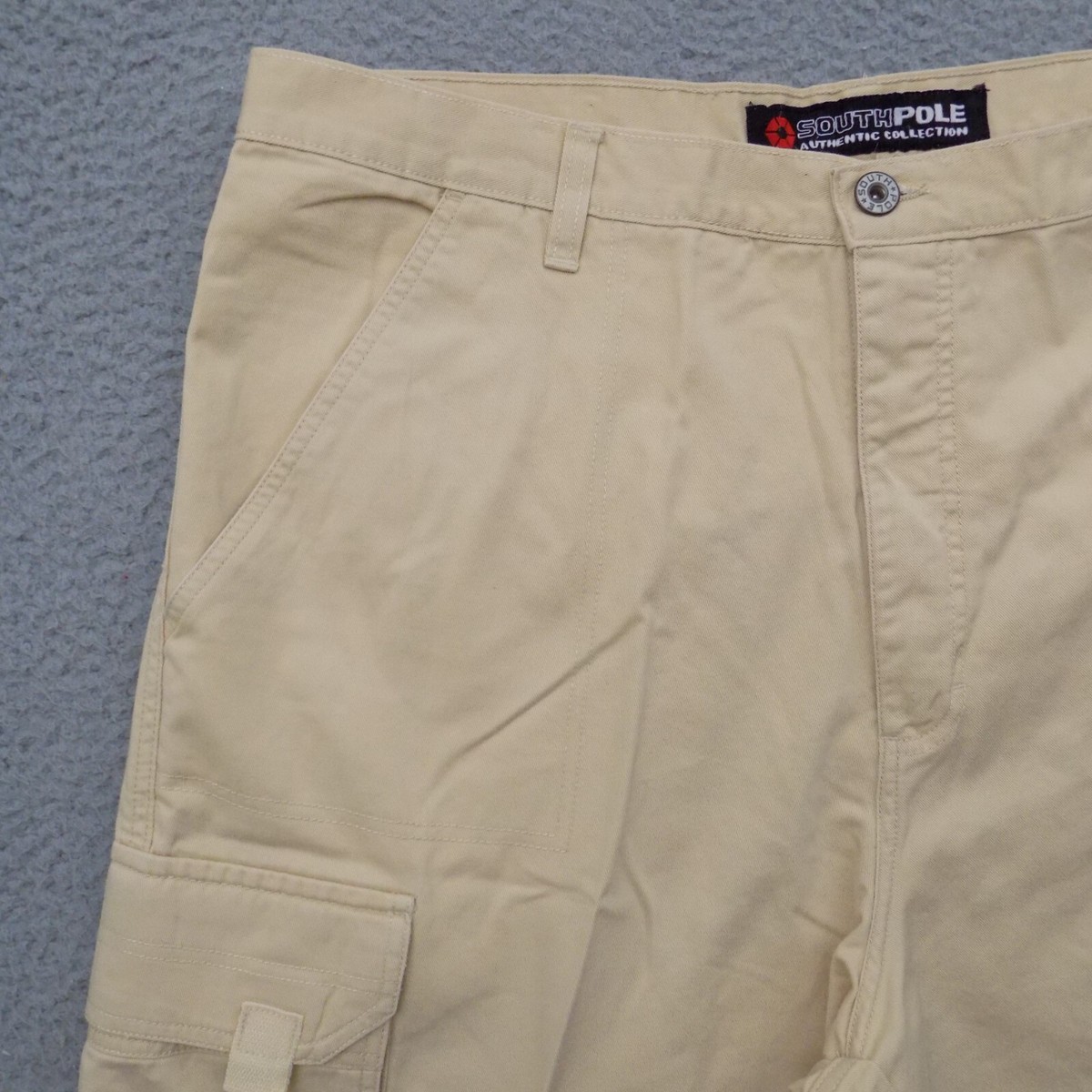 VINTAGE Southpole Shorts Mens 40 Yellow Cargo Baggy 90s Y2K Skater