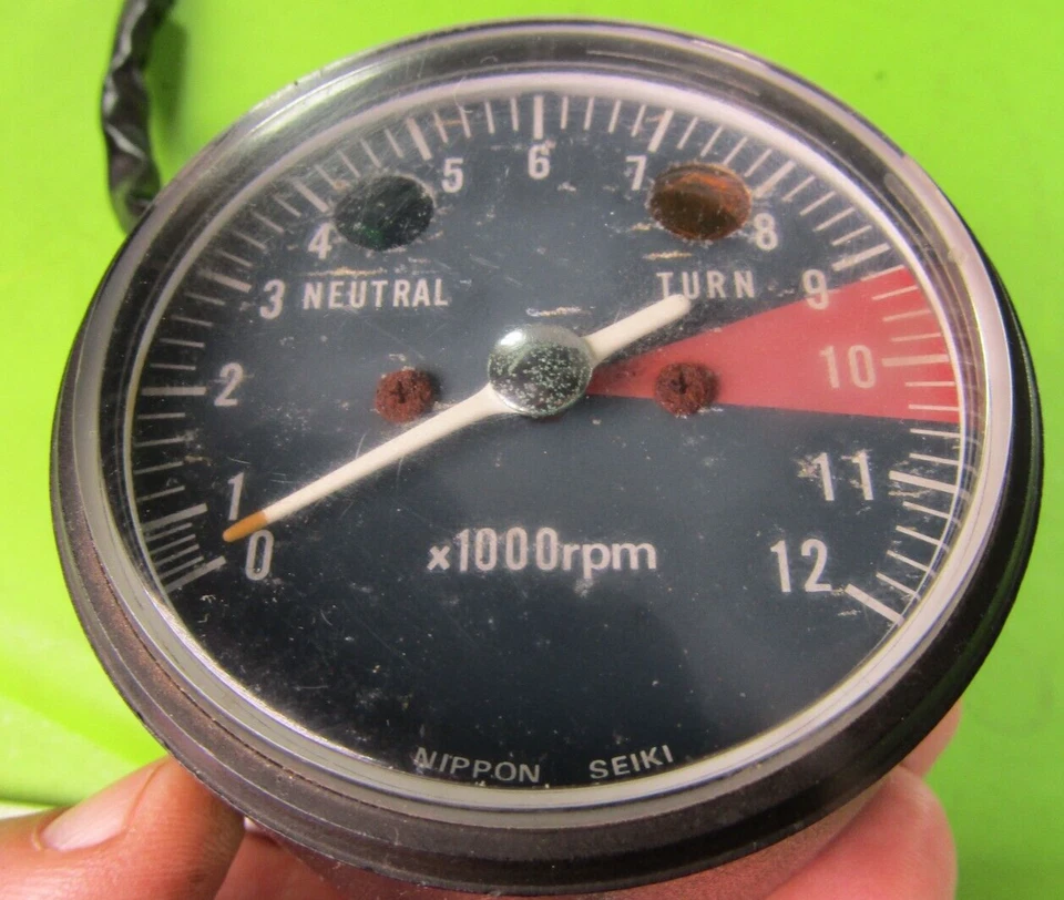 Honda CJ360T CJ 360 T 1976 tacómetro medidor vintage probado = bueno Foto 2 de 4