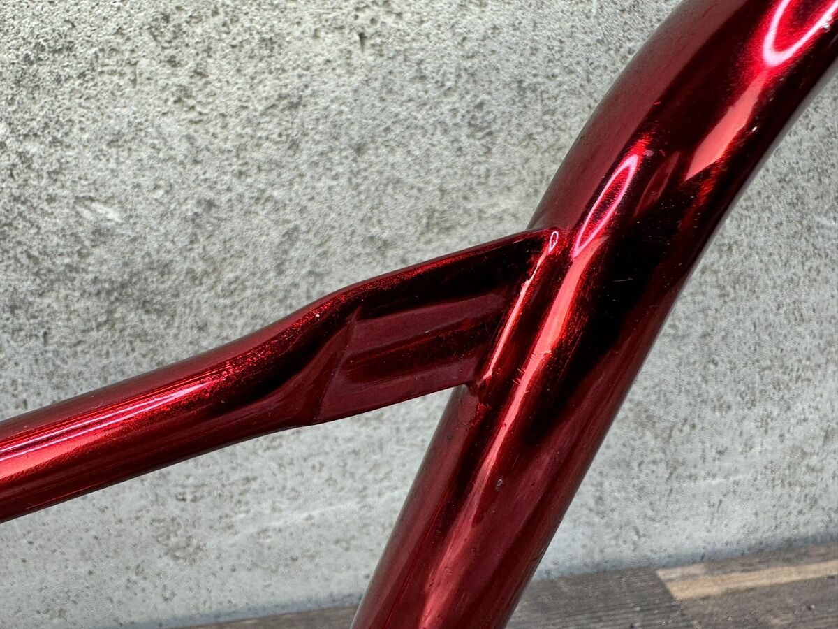 Red NOS Bmx V Handlebars Bars Old School Vintage 1” Stem Red NOS Bmx V Handlebars Bars Old School Vintage 1” Stem