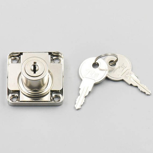 Drawer Lock Desk Furniture Cabinet Wardrobe Cupboard Locker With 2 Keys Screws - Picture 5 of 6