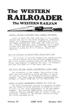The Western Railroader #454 June 1978 SP San Jose Cots Service BART