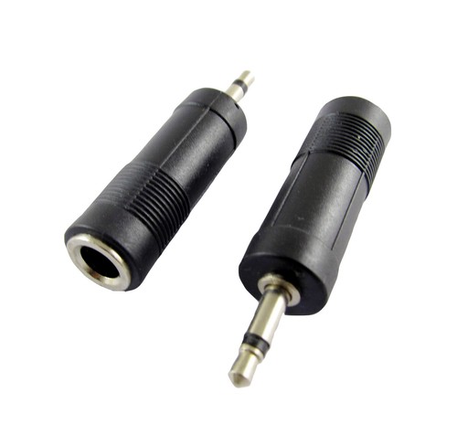 3.5mm 1/8" Male Plug to 6.35mm 1/4" Female Jack Mono Audio Adapter Converter New - Picture 4 of 6
