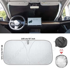 Foldable Car Windshield Sun Shade Visor UV Heat Block Window Cover 145CM*85CM