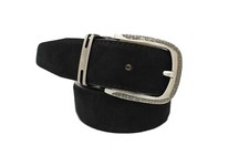 Marco Valentino Black Suede Men's Belt