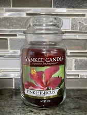 Yankee Candle "Pink Hibiscus" Large Jar 22oz