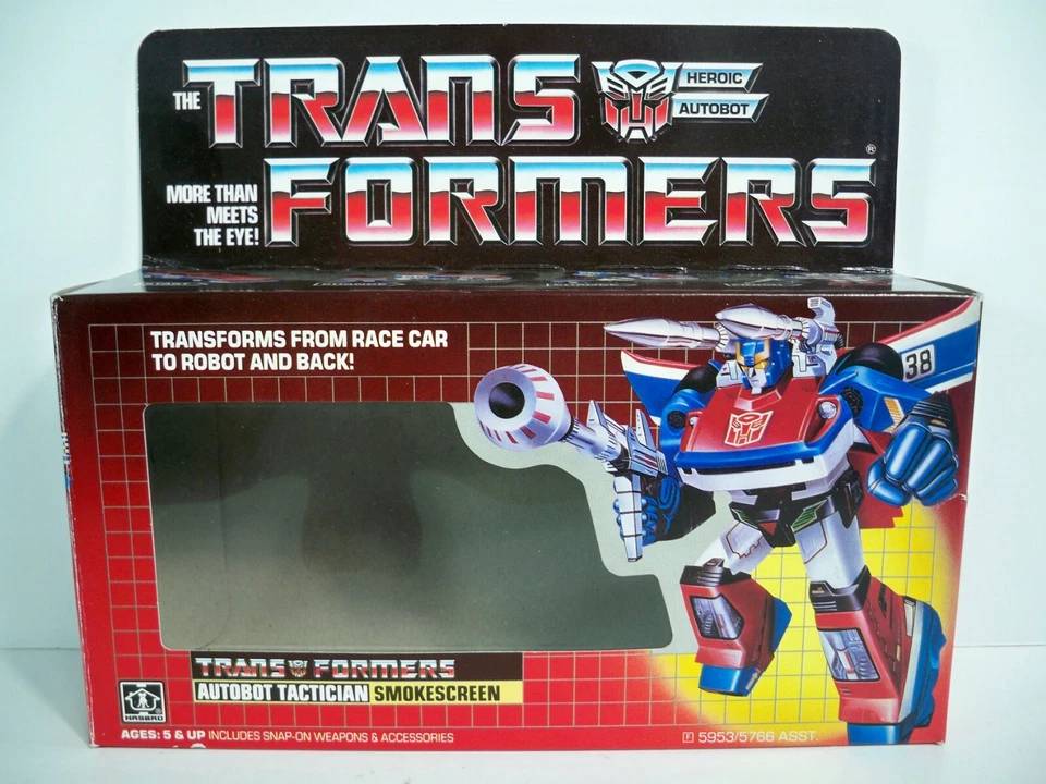 K21i99813 SMOKESCREEN W/ DECALS INCOMPLETE IN BOX 1985 G1 TRANSFORMERS VINTAGE - Image 2 of 4