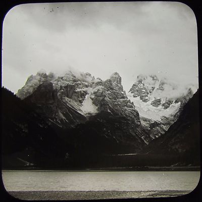 Glaszauber Laterne Dia ÖSTERREICH TIROL NR13 DATIERT 1896 FOTO BERGE ÖSTERREICH