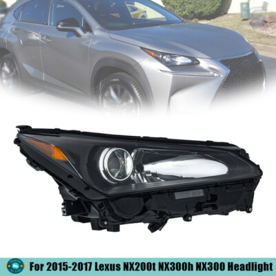 For Lexus NX200t 2015 2016 2017 Headlight w/Sport Pkg Passenger Right Side Black