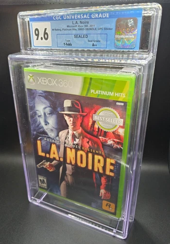 2011 L.A. Noire LA Noire Microsoft Xbox 360 Graded Game CGC 9.6 SEALED A++ MINT