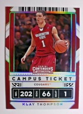2020-21 CONTENDERS DRAFT CAMPUS TICKET KLAY THOMPSON