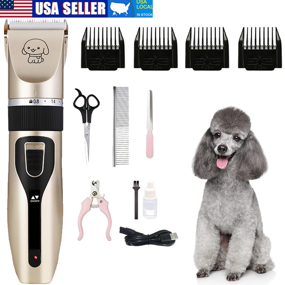 Pet Dog Electric Hair Clipper Trimmer Shaver Cutter Haircut Machine  Grooming Kit