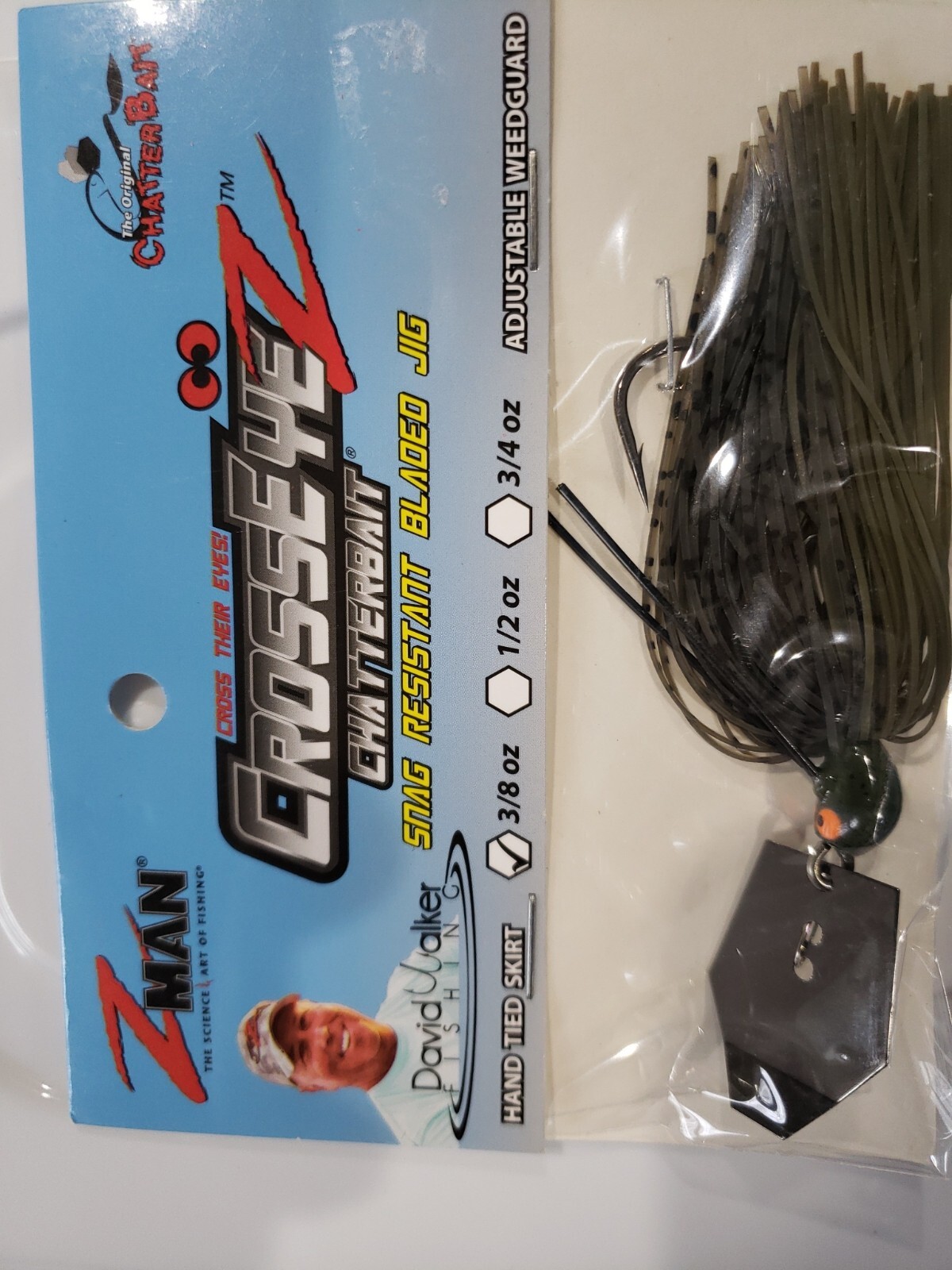 Lot of 2- Z-Man Crosseyez Chatterbait 3/8oz Blades Jig Bass Lures Pumpkn/ChilRed - Image 6